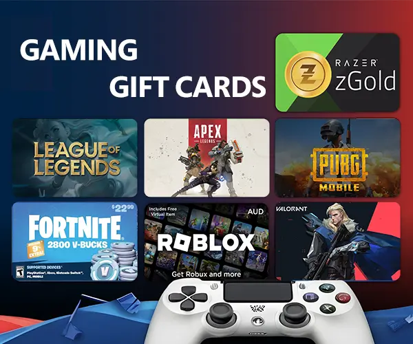 بطاقات شحن الالعاب