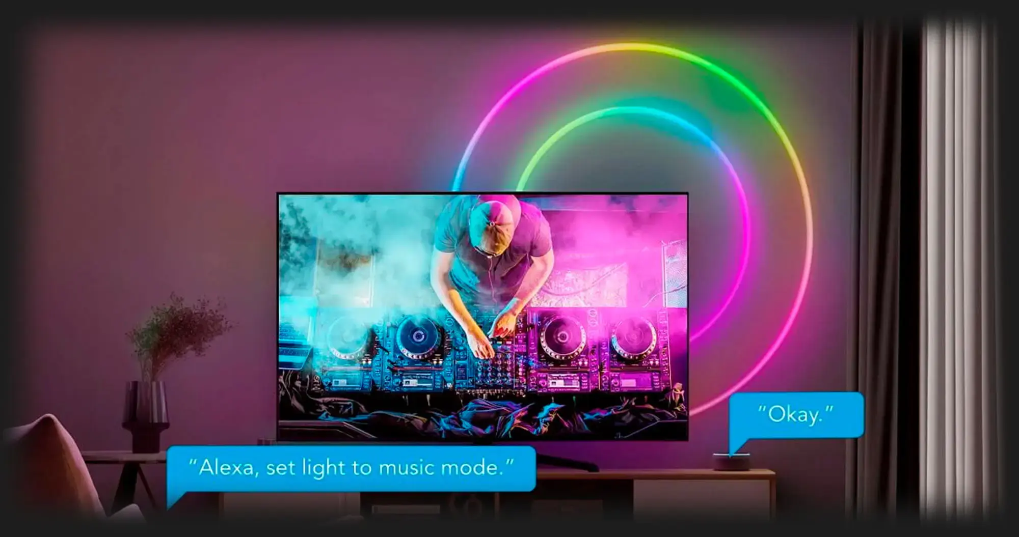 Govee Neon LED Strip Light – Gaming desk setup