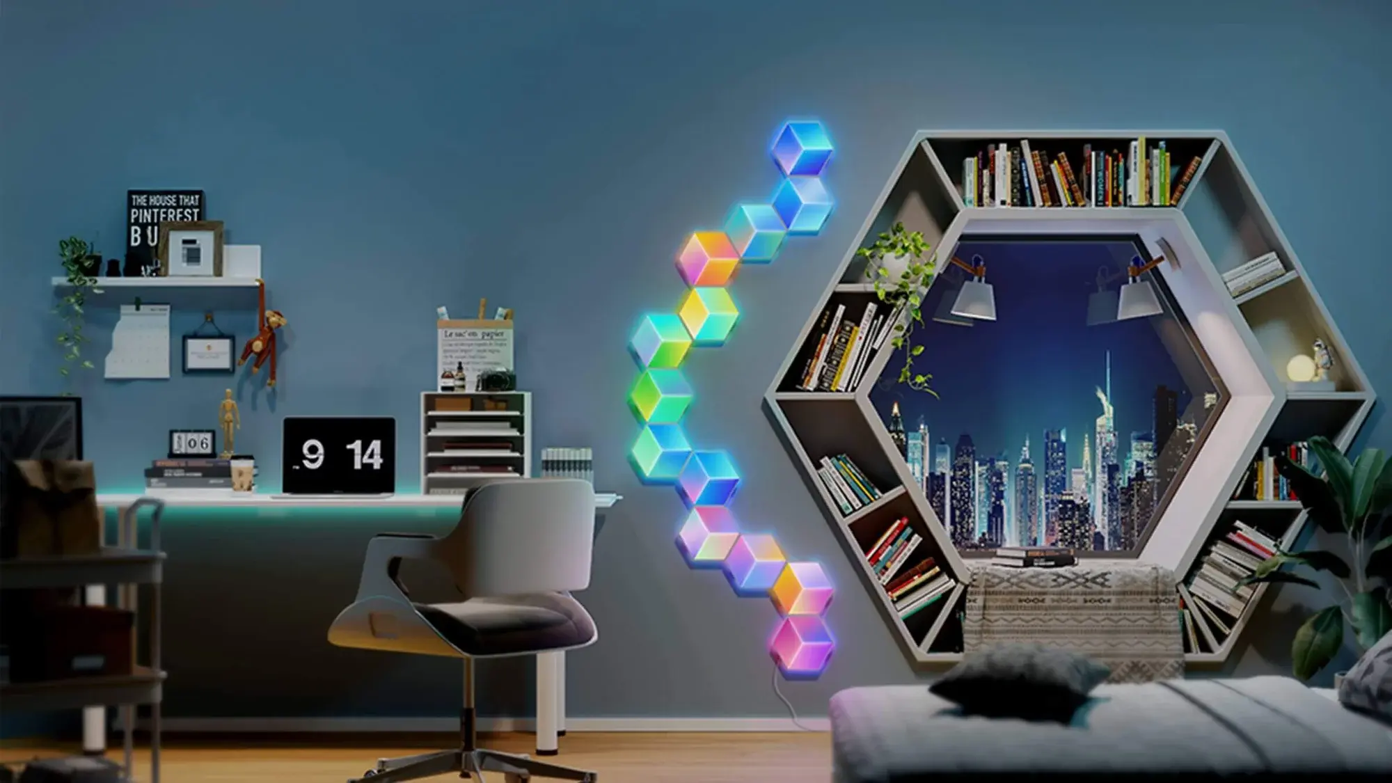 Govee Glide Hexa Pro Panels – Immersive gaming setup