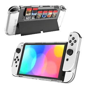 KASTWAVE Protective Case for Switch OLED Model with Game Card Storage