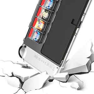 KASTWAVE Protective Case for Switch OLED Model with Game Card Storage