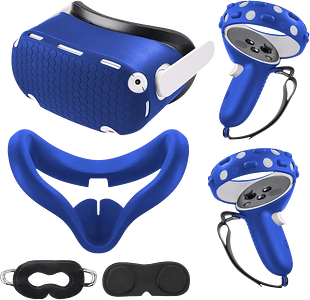 كافر صلب للأوكليس (ميتا) كويست 2 - أزرق