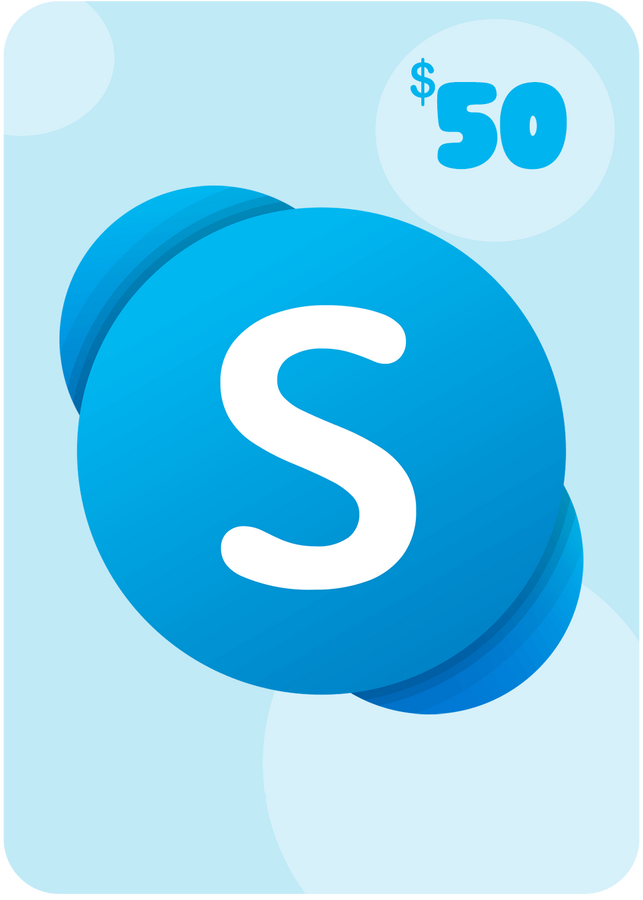 رصيد سكايب 50 دولار امريكي 