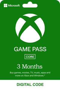  Xbox Game Pass Core 3 Months Key India (PC Only)