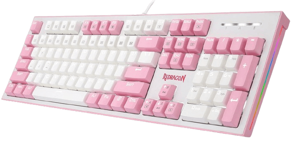 Redragon K623 HADES Dual Color Keys Mechanical Gaming Keyboard  White LED