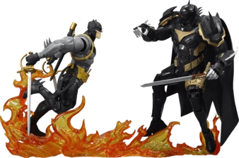 ماكفارلين تويز دي سي كوليكتور باتمان ضد عزرائيل (باتمان آرمور) حزمة مزدوجة - مجسم متحرك