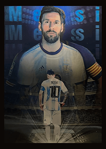 Lionel Messi 3D Football League Poster  V2  for sale in Emirates from Games2all