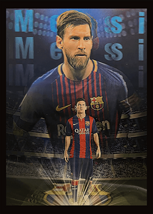 Lionel Messi 3D Football League Poster  V2  for sale in Emirates from Games2all