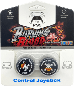 One Piece Burning Blood Skull Analog Freek and Grips for PS5 and PS4 - Black