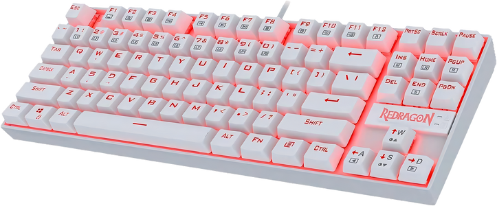 Redragon K552 Mechanical Gaming Keyboard with Cherry MX Blue Switch - White