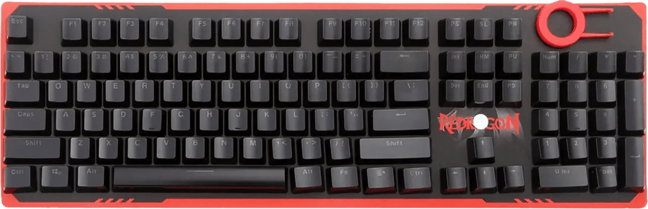 Redragon A101 Double Shot Injection Molded Mechanical Keyboard Keycaps - Black