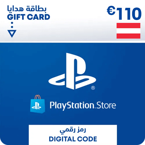 بطاقة هدايا بلايستيشن ستور 110 يورو - النمسا