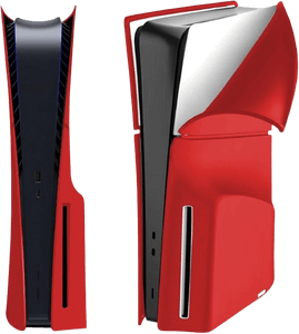 غطاء سيلكون لحماية جهاز البلايستيشن 5 سليم إصدار القرص - أحمر