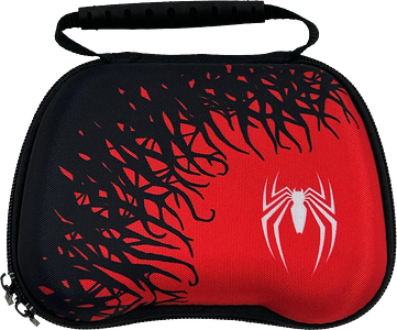 حقيبة حفظ صلبة بكنترولر بلايستيشن 5 على شكل سبايدر مان مع كافر جراب لدراع كنترولر بلايستيشن 5