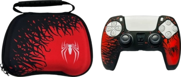 Spider Man Case with Silicone Cover for PS5 Controller
