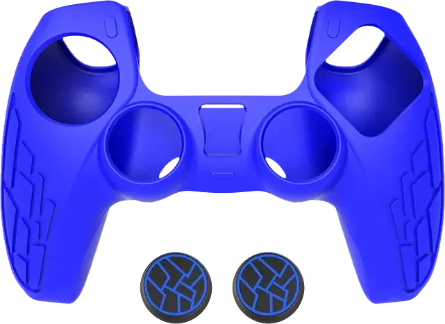 PS5 Controller Silicone Cover Case with Grips - Blue  for sale in Emirates from Games2all