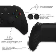 Silicone Protective Case Cover for Xbox Series Controller - Black  for sale in Emirates from Games2all