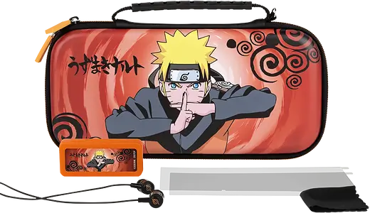Konix Naruto Starter Kit Jutsu Switch Travel Case for Nintendo Switch