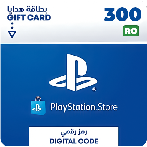 بطاقة شحن بلايستيشن ستور 300 رون - رومانيا  للبيع في ألإمارات من خلال Games2all