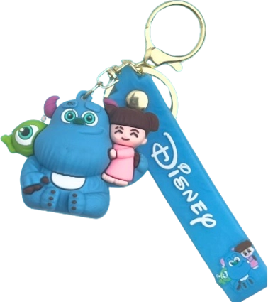 Carton Monsters Inc Sullivan and Mike and Boo - Keychain Medal