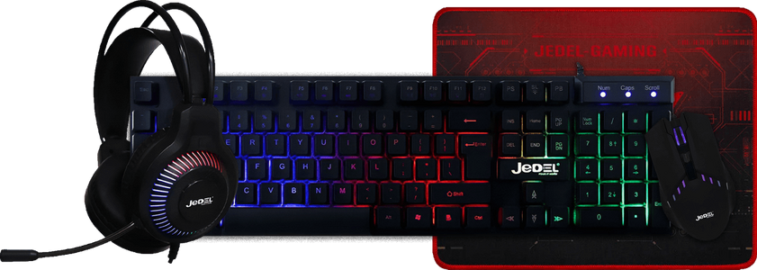 Jedel CP-09 Combo Gaming 4IN1 Mouse&Keyboard&Mousepad and Headset Gaming