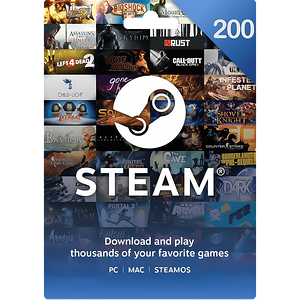 Steam Wallet Gift Card KSA SAR 200