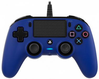 Nacon Wired Compact PS4 Controller - Blue