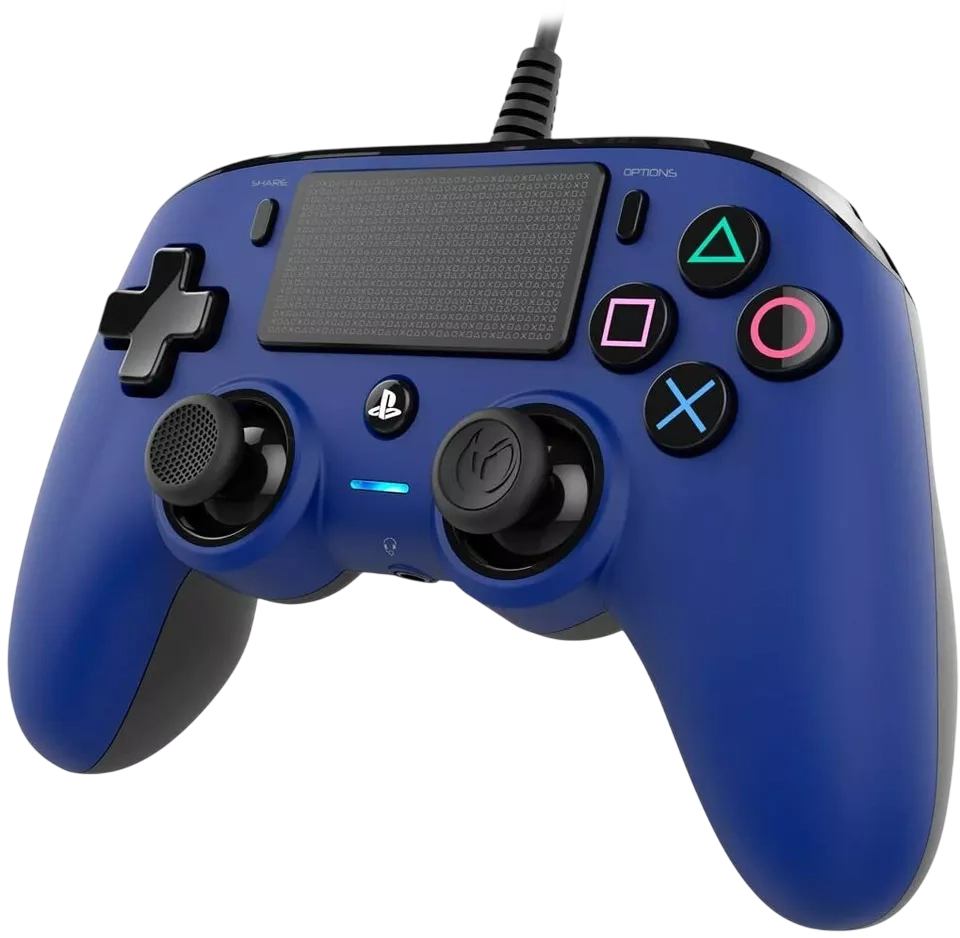 Nacon Wired Compact PS4 Controller - Blue  for sale in Emirates from Games2all