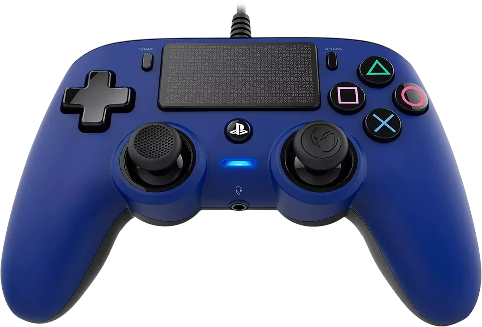 Nacon Wired Compact PS4 Controller - Blue  for sale in Emirates from Games2all