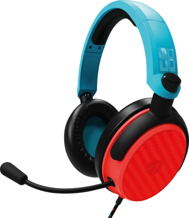 STEALTH C6-100 Wired Gaming headset -Neon Blue & Red