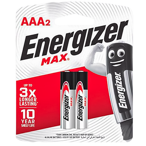 Energizer 2 AAA Max Batteries (1.5V)