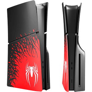 Replacement Plate Cover for PS5 Slim Console (Disc Edition) - Spider Man