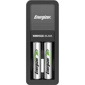 شاحن إنرجايزر + 2 بطارية إنرجايزر AAA قابلة لإعادة الشحن - (1.2V)