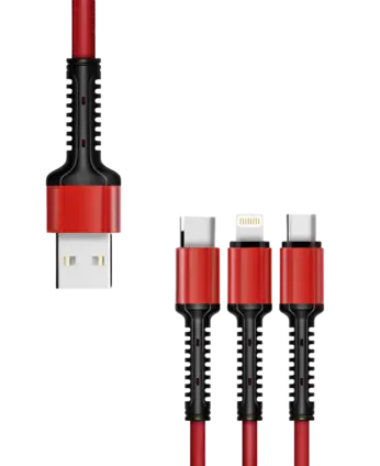 LDNIO LC93 Fast Charging 3in1 Cable 1.2M