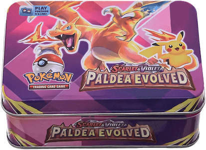 Pokemon Scarlet & Violet Trading Card Game Assorted Metal Box