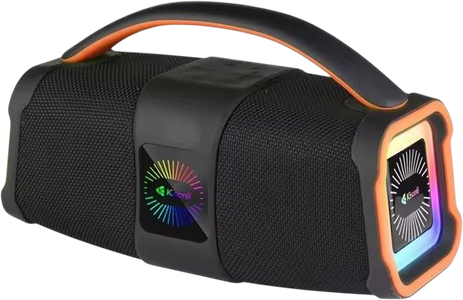 مكبر صوت ستيريو K5 من كيسونلي بلوتوث باس عميق أر جي بي  - أسود