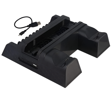 Dobe Cooling Stand with Charging Station for PS4 Console - Black  for sale in Emirates from Games2all