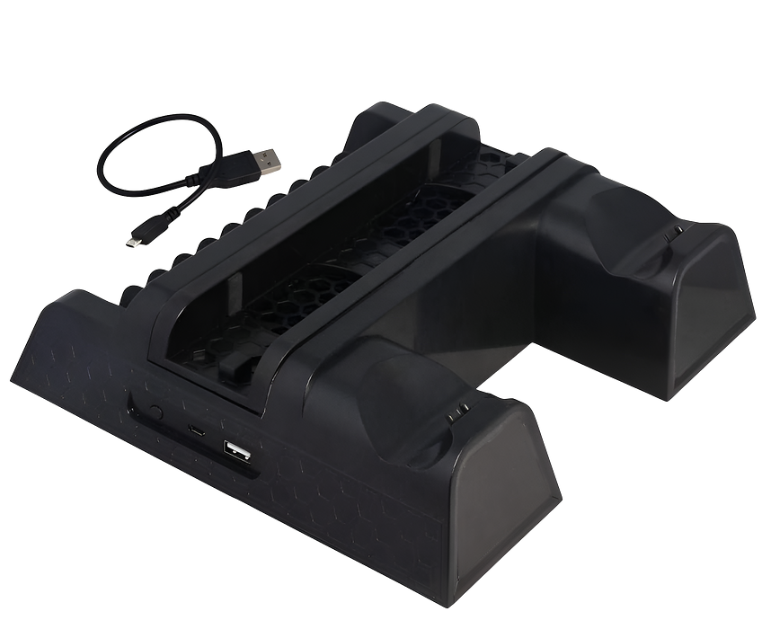 Dobe Cooling Stand with Charging Station for PS4 Console - Black  for sale in Emirates from Games2all