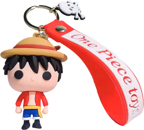 One Piece Luffy With Hat - Keychain Medal	