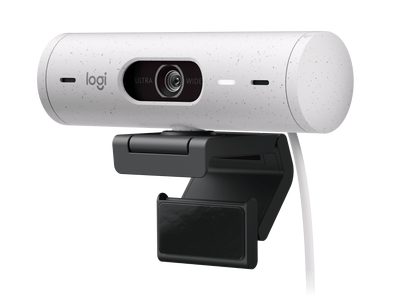 Logitech Brio 500 Full HD Webcam with Privacy Shutter - Off-White