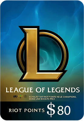 League of Legends (LoL) Gift Card - 80 (USA)