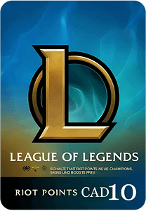 League of Legends (LoL) Gift Card - 10 CAD Canada