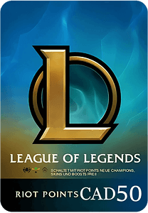 League of Legends (LoL) Gift Card - 50 CAD Canada