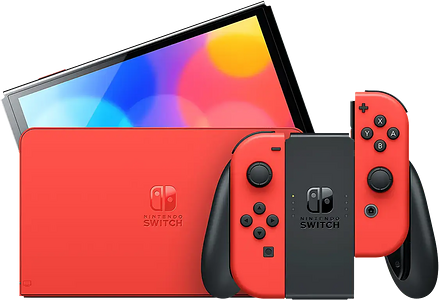 جهاز نينتندو سويتش أوليد - ماريو أحمر - مستعمل 