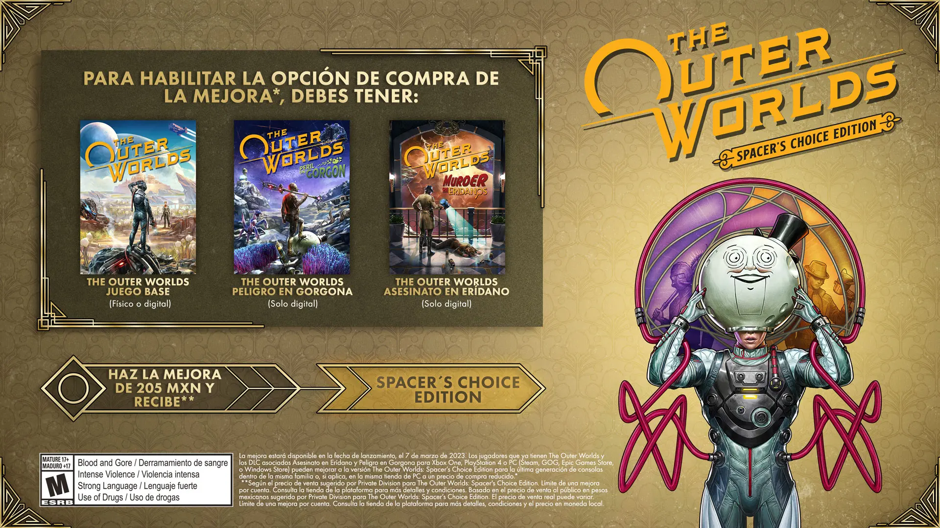 The Outer Worlds: Spacer’s Choice Upgrade (EPIC)  for sale in Emirates from Games2all