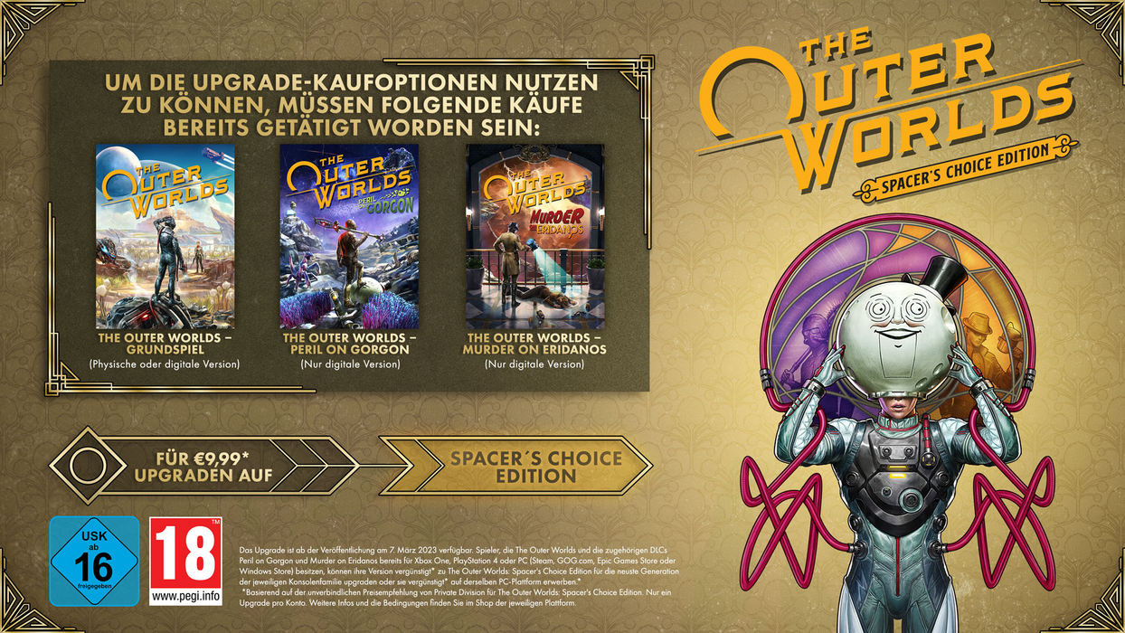 The Outer Worlds: Spacer’s Choice Upgrade (EPIC)  for sale in Emirates from Games2all