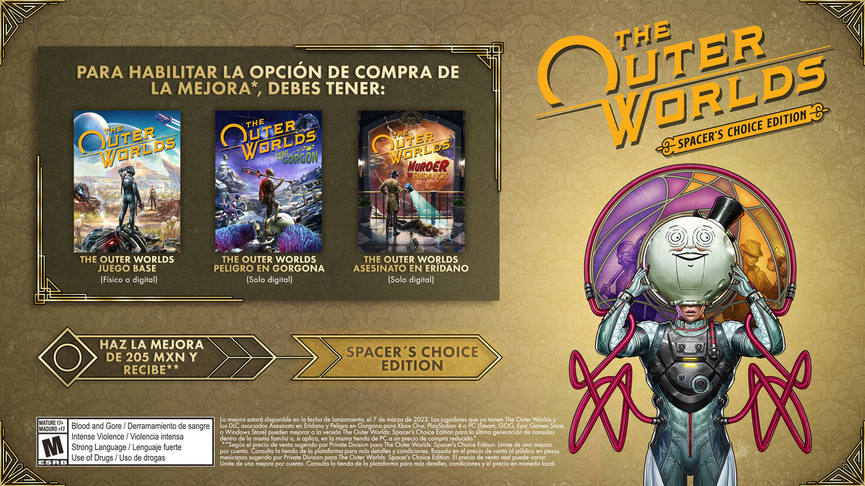 The Outer Worlds: Spacer’s Choice Upgrade (Steam)  for sale in Emirates from Games2all