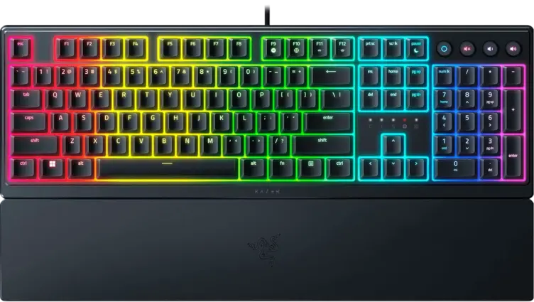 RAZER ORNATA V3  Low Profile Mecha Membrane RGB Keyboard - Clicky