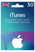 Apple iTunes Gift Card United Kingdom 30 GBP UK iTunes -  for sale in Emirates from Games2all