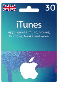 Apple iTunes Gift Card United Kingdom 30 GBP UK iTunes -  for sale in Emirates from Games2all